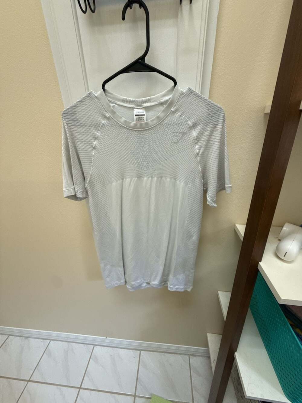 Gymshark Apex Seamless T-Shirt Size S White Athletic Gym Top